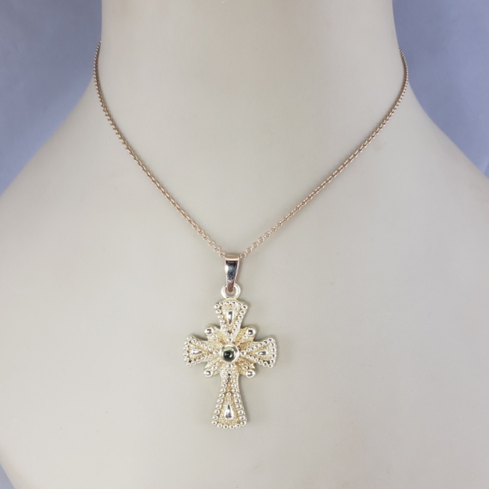 14 Karat Yellow Gold Cross Pendant #16238 - Picture 6 of 7